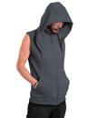 men alternative vest in grey wash 